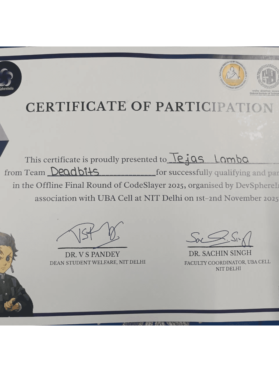 Top 65 Finalist at CodeSlayer 2k25 — image 2